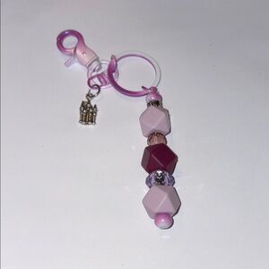 Pink and Purple Ombre’ Beaded Keychain by Sassy  Charmer